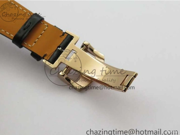 MIROTIME 0129 Elegant Portugieser Perpetual Calendar IW503302 RG V9F 1:1 Best Edition Gray Dial on Black Leather Strap A 7096